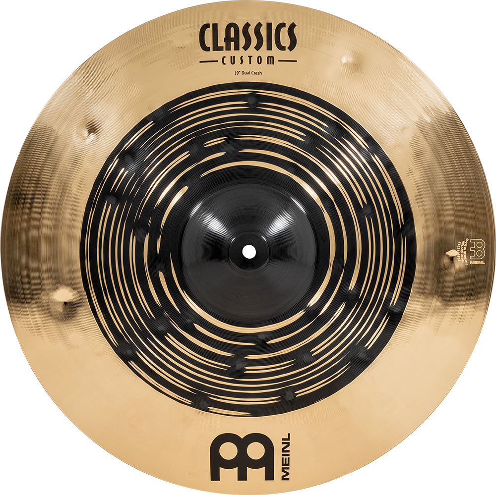Platillo doble crash Meinl CC19DUC Classics Custom de 19" con demostración en video